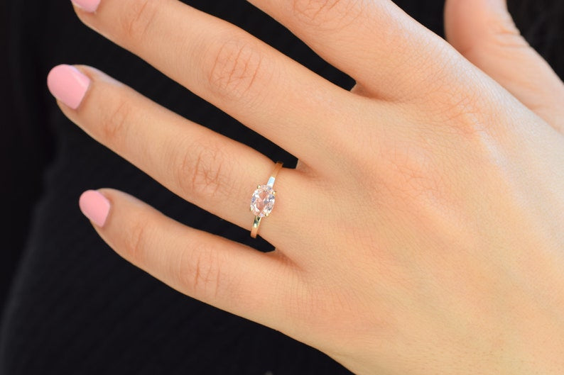 Morganiet 14K Gold Ring
