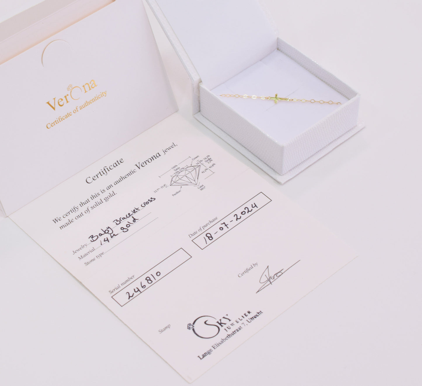 14K Diamant Saffier Sofia Ring