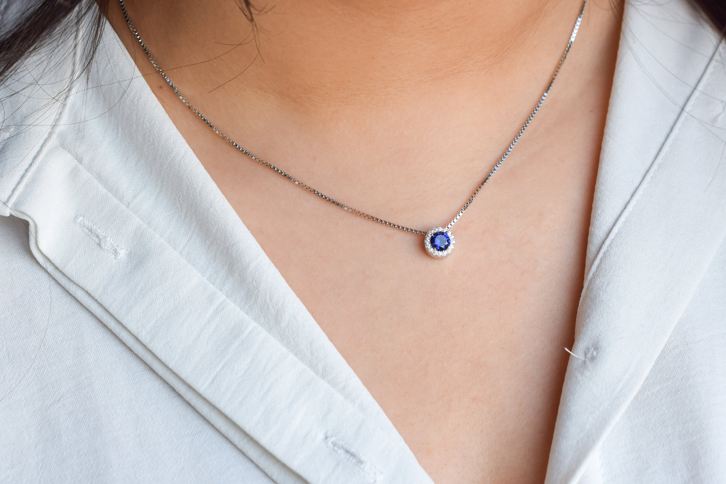 VerOna Saffier Ronde Ketting