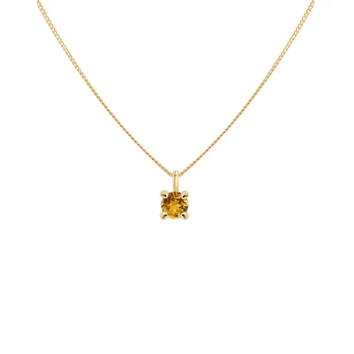 14K Goud Citrien Ketting