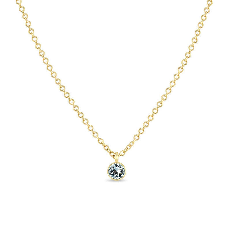 14K Goud Topaas Bezel Ketting