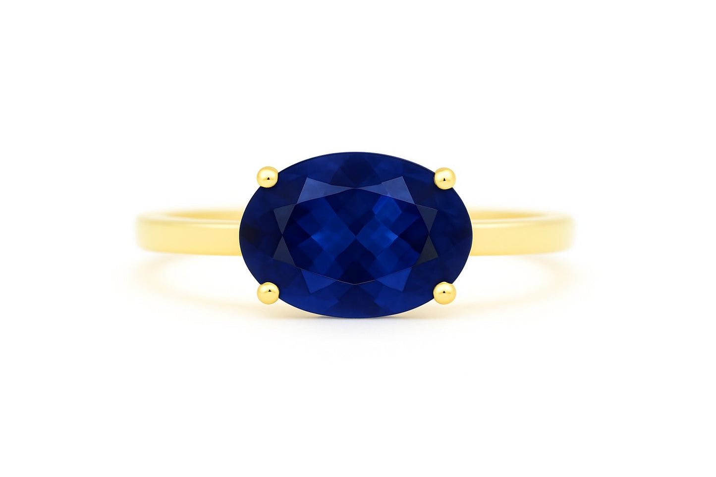 Saffier 14K Gold Ring