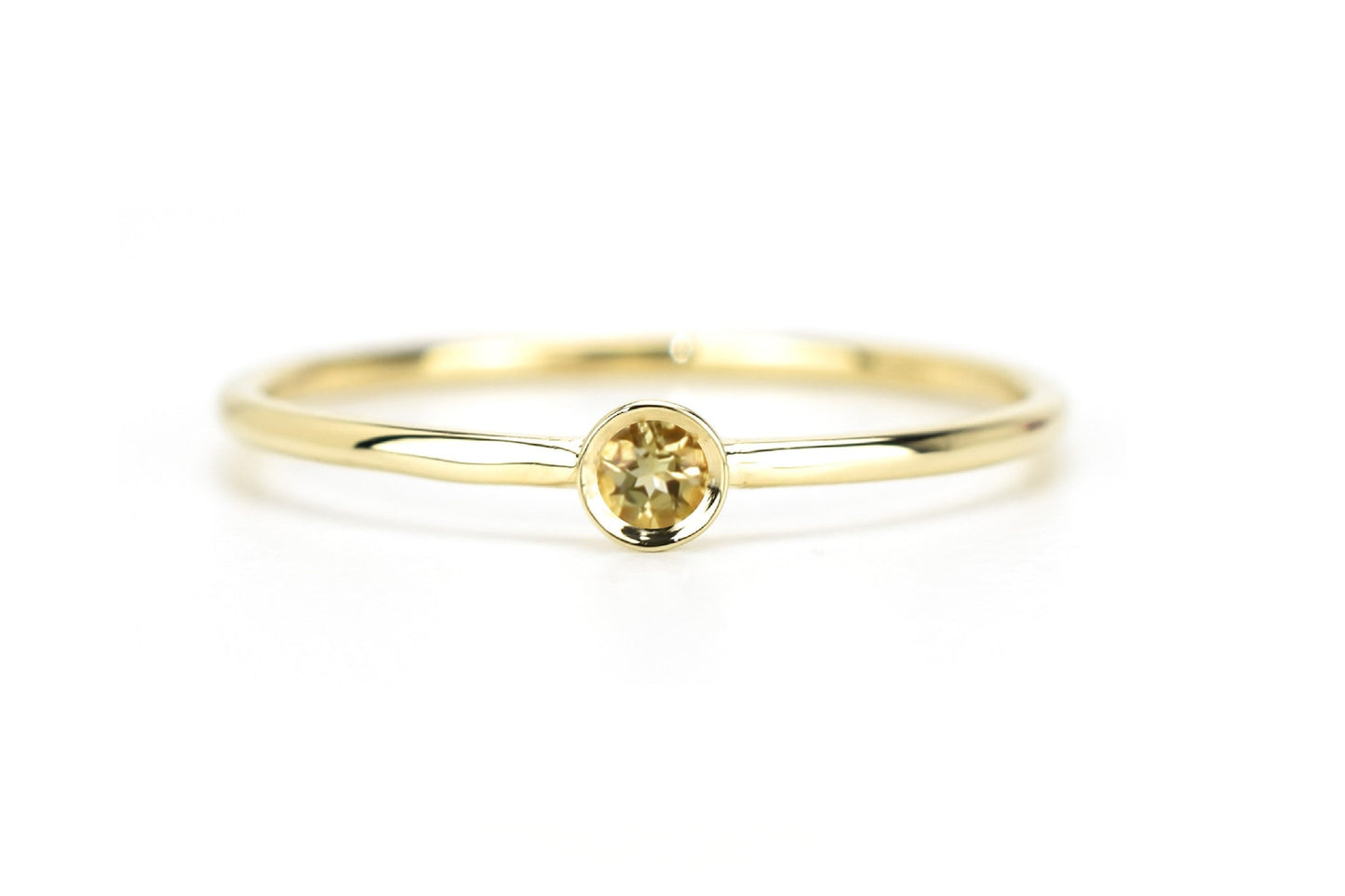Aanschuifring Citrien 14K Goud VerOna