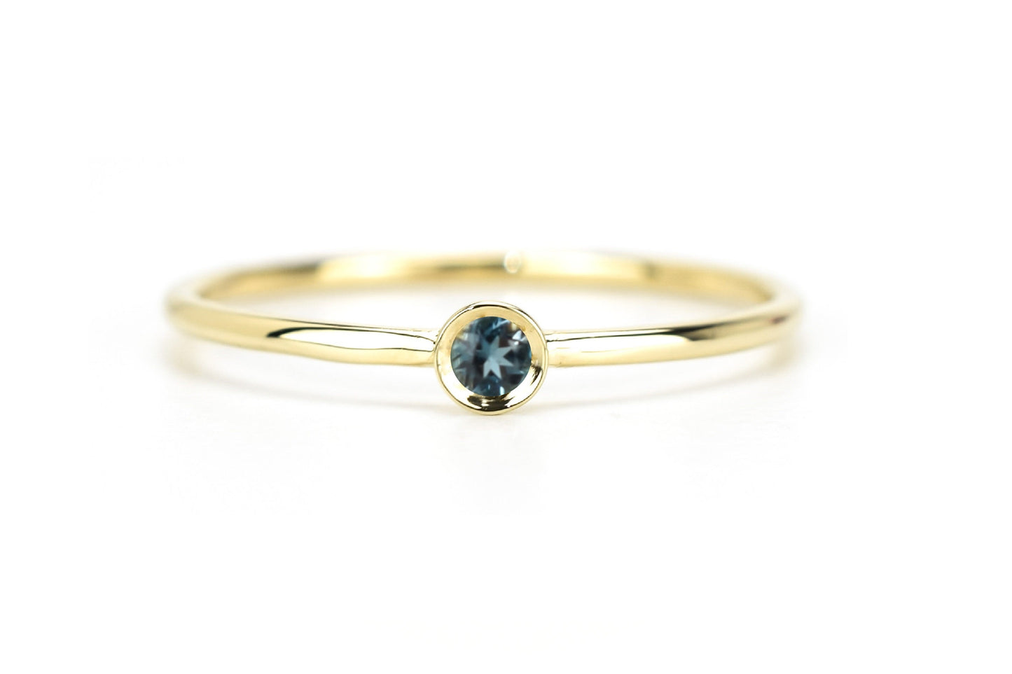 Aanschuifring London Blue Topaas 14K Goud VerOna