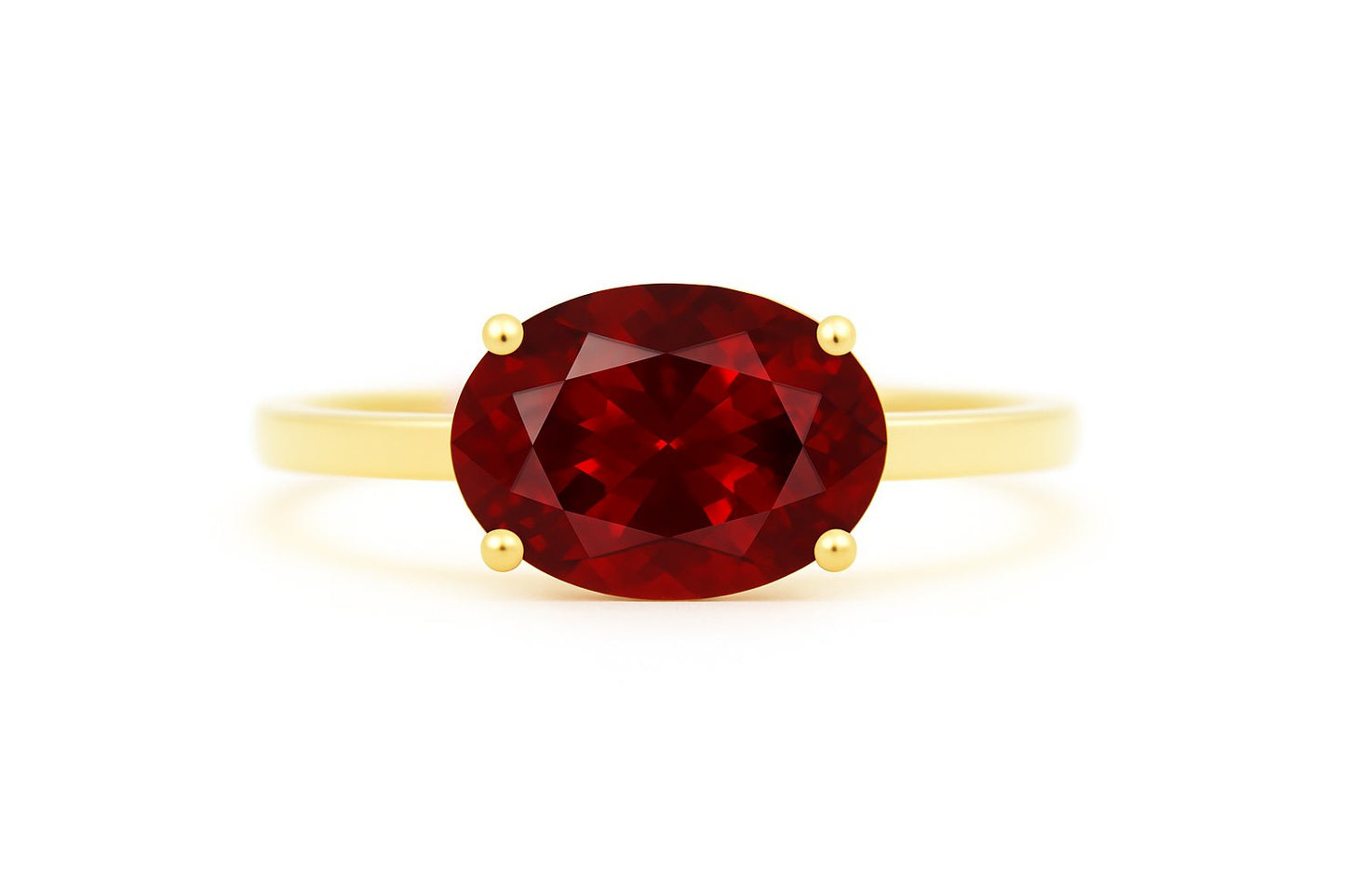Robijn 14K Gold Ring