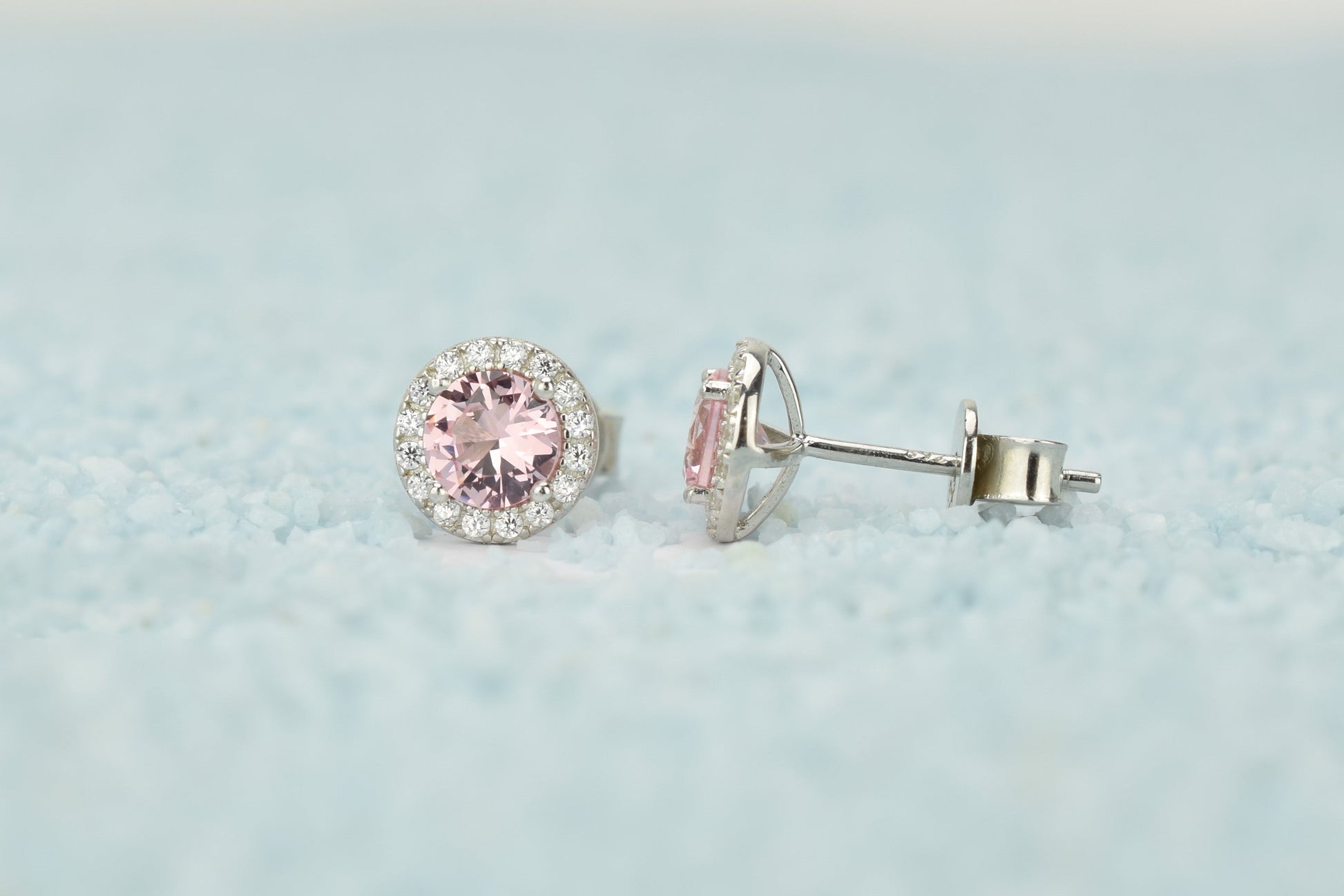 Morganiet stenen oorbellen, oorbellen morganite stenen, gouden morganiet oorbellen, roze oorbellen, natuurstenen oorbellen, ronde oorbellen, 18k oorbellen, morganiet roze oorbellen, roze gouden oorbellen, 18k rose gouden morganiet oorbellen, zilveren morganiet oorbellen, zilveren ronde oorbellen, zilveren 925 oorbellen natuurstenen, birthstone, geboorte stenen