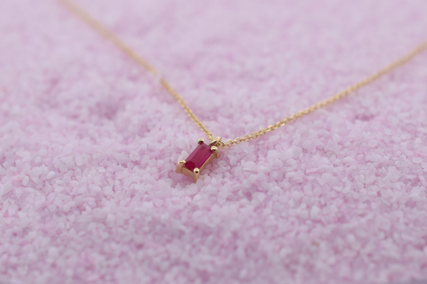 VerOna 14K Gold Robijn Ketting