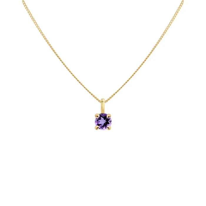 14K Goud Amethist Ketting