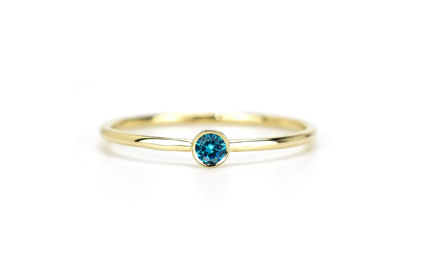 Aanschuifring Aquamarijn Petite 14K Goud VerOna