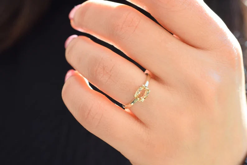 Citrien 14K Gold Ring