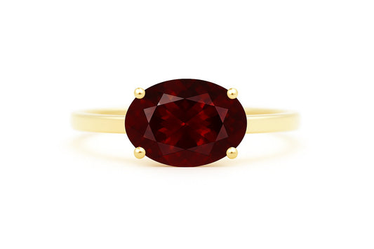 Granaat 14K Gold Ring