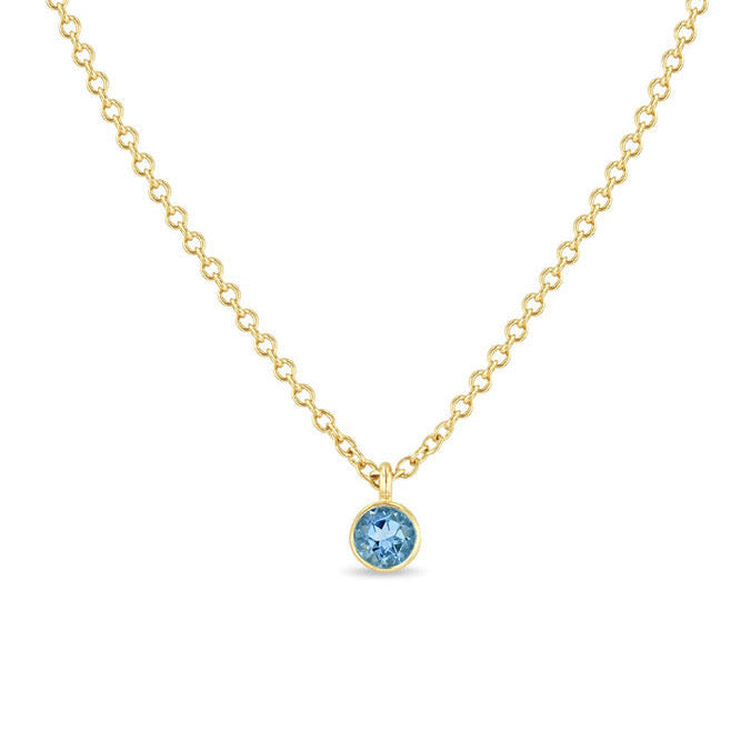 14K Aquamarijn Gold Ketting VerOna