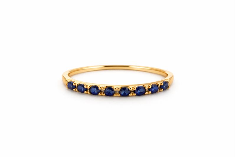 14K Saffier Emma Ring