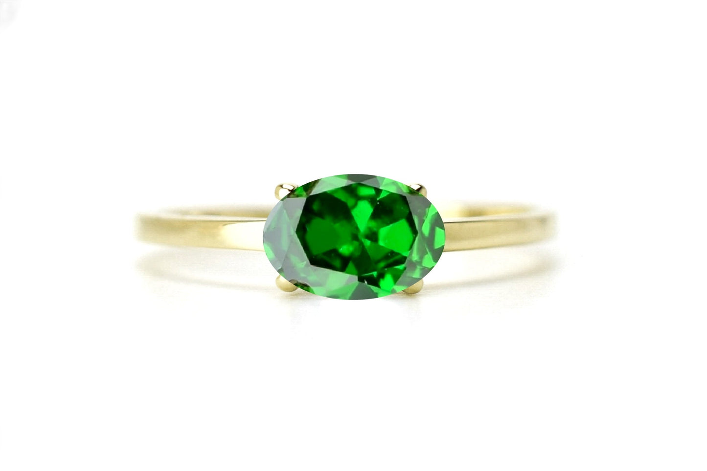 Smaragd 14K Gold Ring