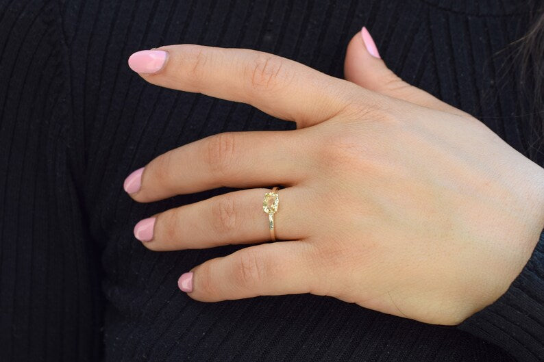 Citrien 14K Gold Ring