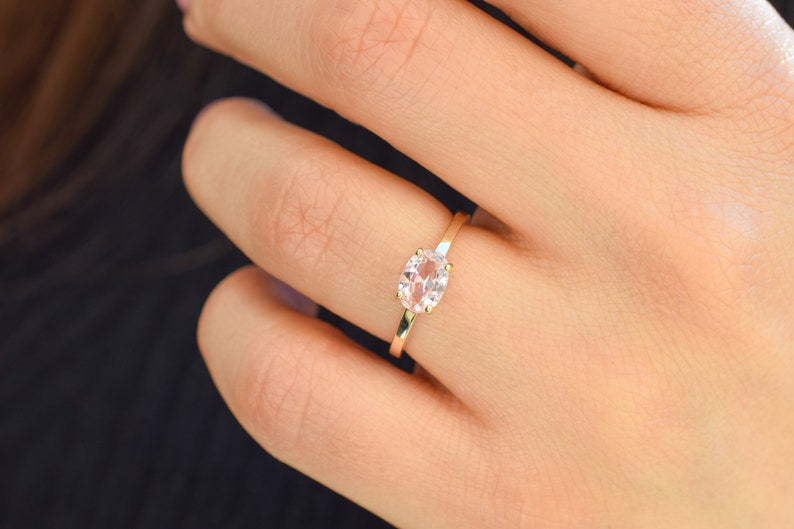 Morganiet 14K Gold Ring