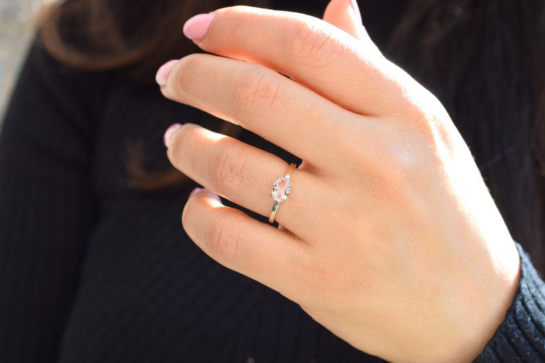 Morganiet 14K Gold Ring