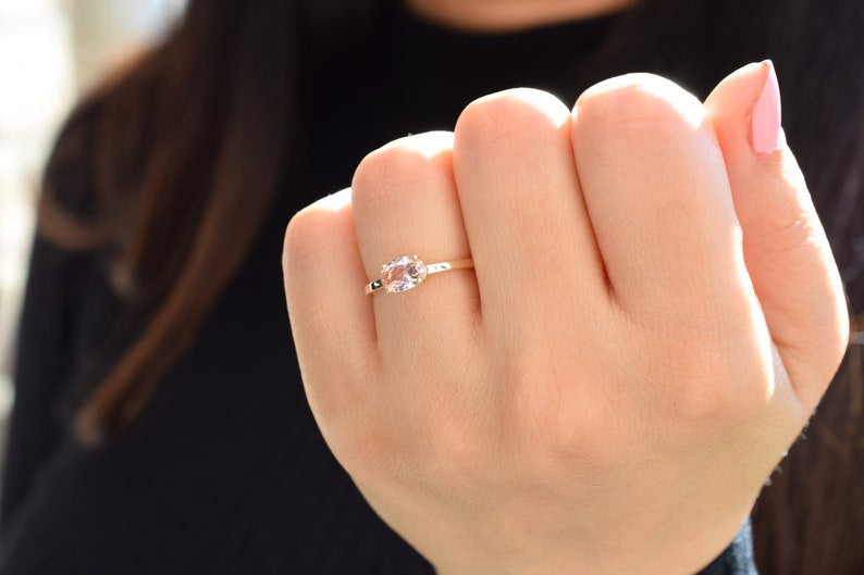 Morganiet 14K Gold Ring