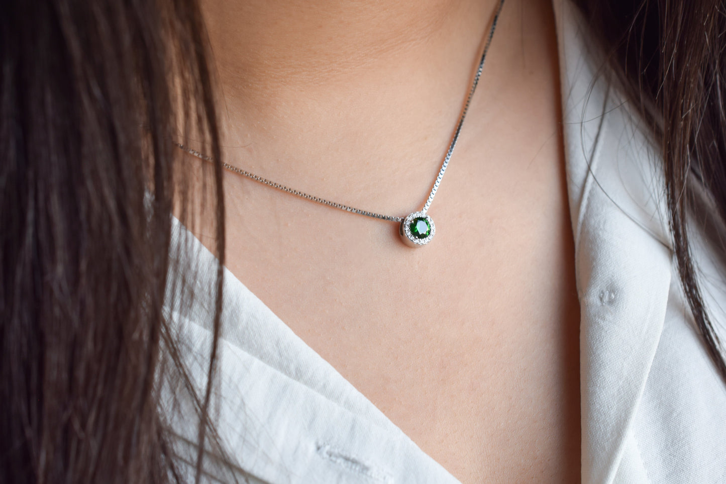 VerOna Saffier Ronde Ketting