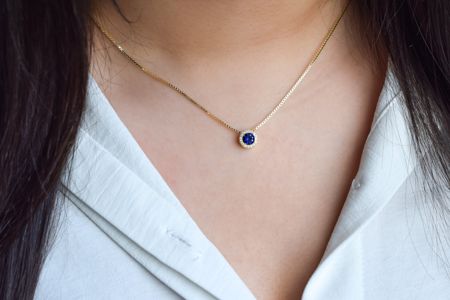 VerOna Saffier Ronde Ketting