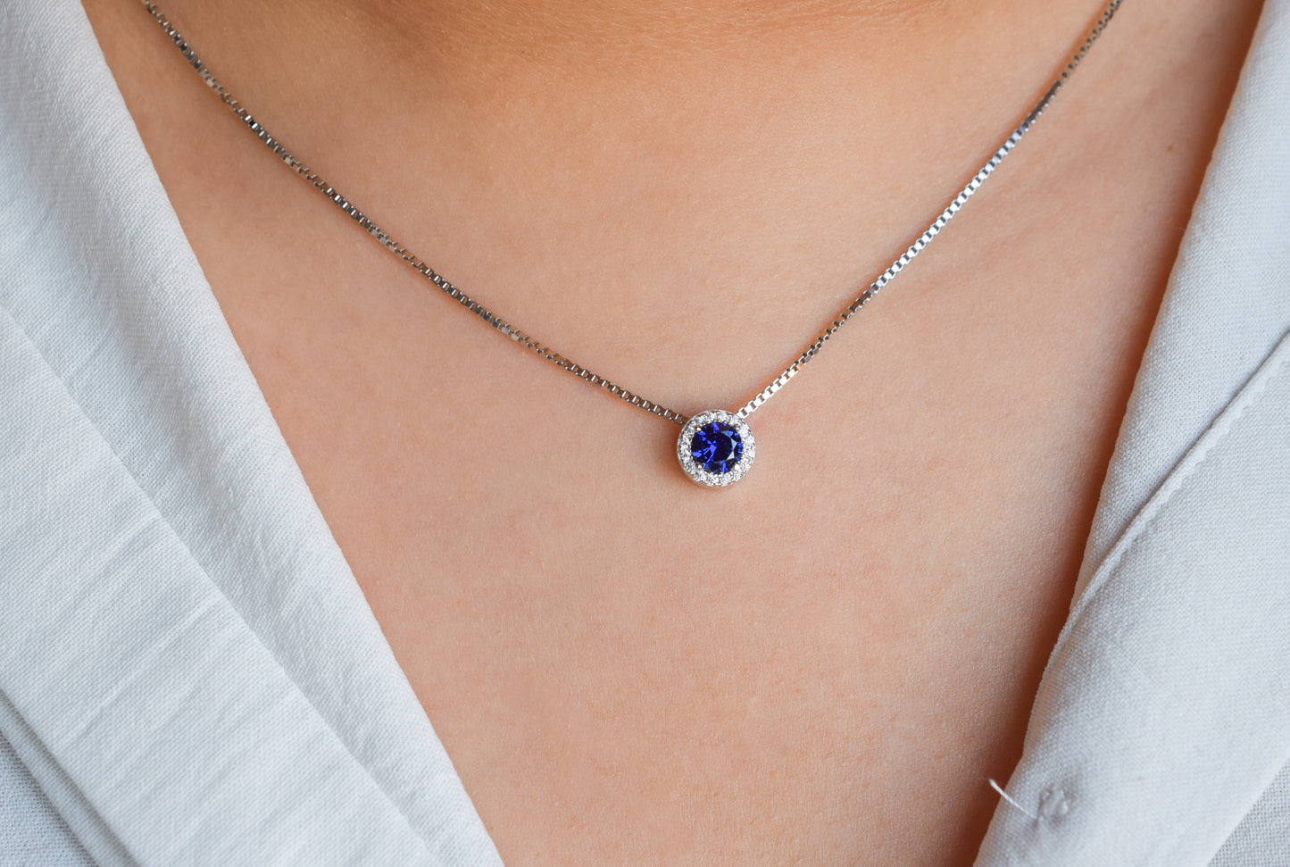 VerOna Saffier Ronde Ketting