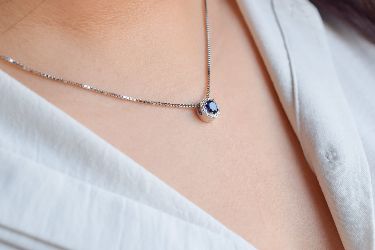 VerOna Saffier Ronde Ketting