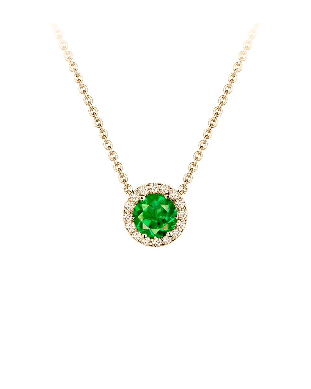 VerOna Smaragd Ronde Ketting