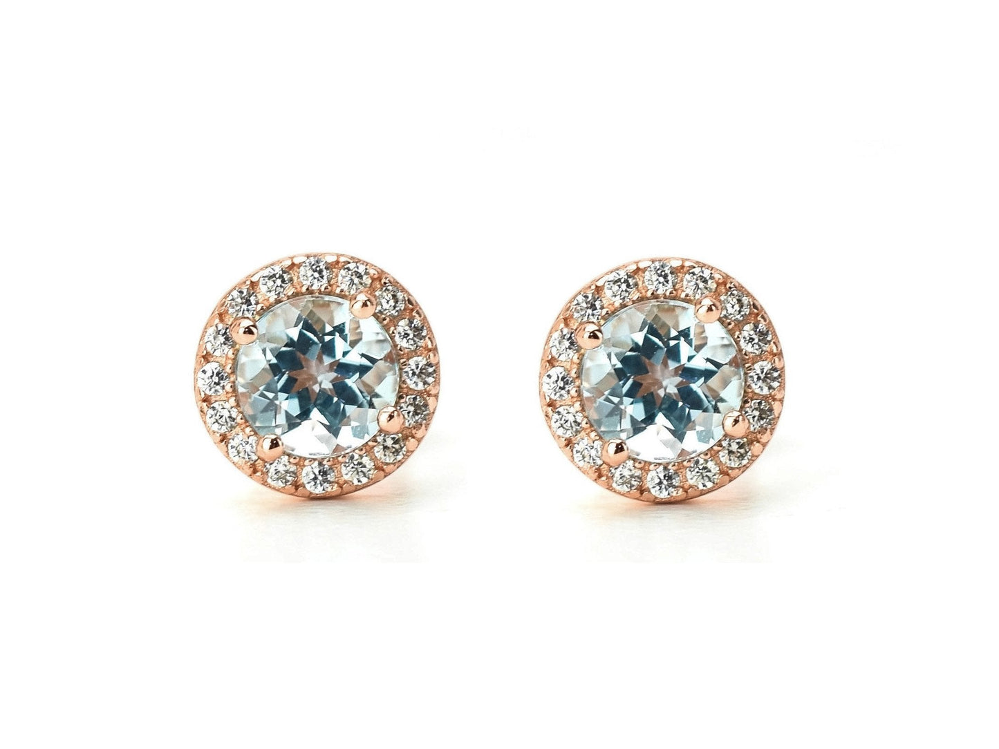 Gouden topaas oorbellen, Topaas oorbellen, gouden topaas oorknoppen, blauwe oorbellen, natuurlijke topaas stenen, blauwe topaas gouden oorbellen, birthstone oorbellen, geboortesteen topaas oorbellen