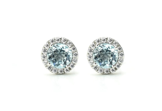 Gouden topaas oorbellen, Topaas oorbellen, gouden topaas oorknoppen, blauwe oorbellen, natuurlijke topaas stenen, blauwe topaas gouden oorbellen, birthstone oorbellen, geboortesteen topaas oorbellen