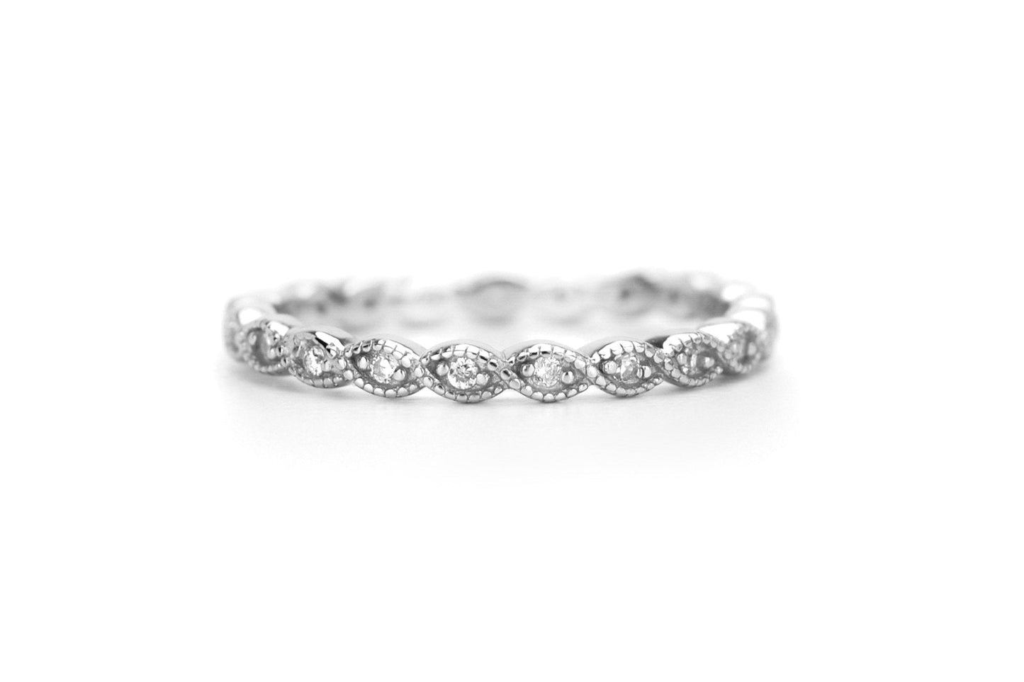 aanschuifring goud, rosegouden aanschuifring, zilveren ring met stenen, sierlijke ring, stapelring zilver, zilveren ring met stenen