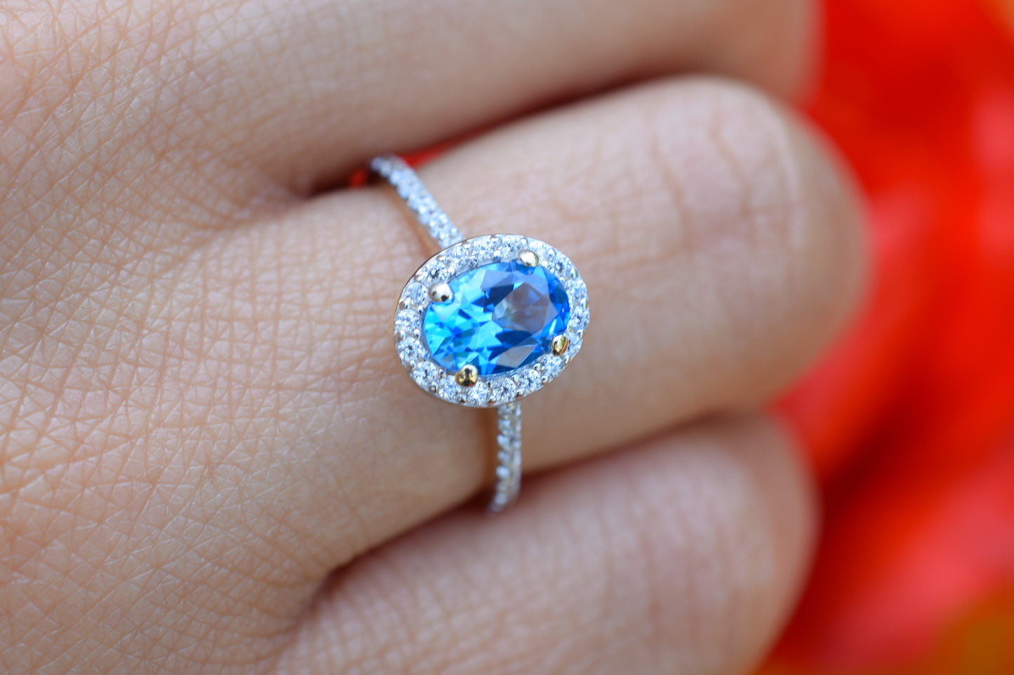 VerOna 14K Gold Vittoria Topaas Ring