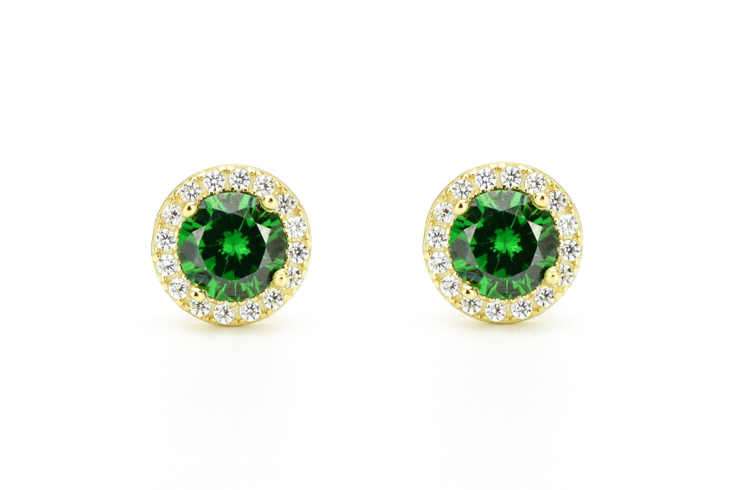 Smaragd oorbellen, gouden smaragd oorbellen, zilver smaragd oorknoppen, rosegouden smaragd oorbellen, oorbellen emarald oorbellen, birthstone oorbellen, groene oorbellen, ronde groene oorbellen, smaragd geboorte steen oorbellen, smaragd groene oorknoppen