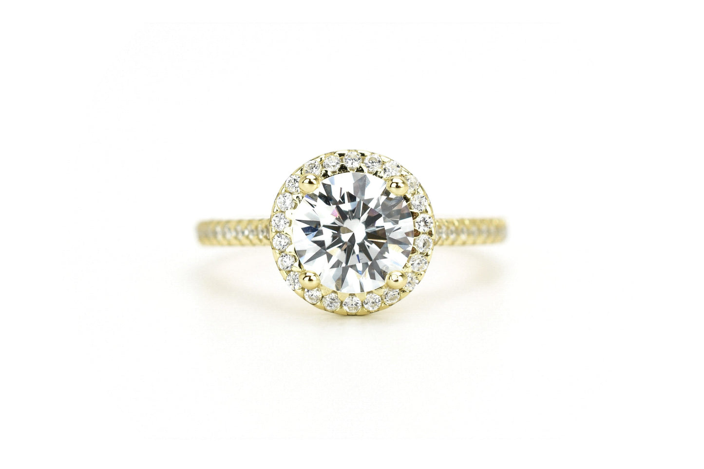 Ronde steen ring, ring met stenen, gouden ronde ring, verlovingsring, verlovingsring met ronde steen, zilveren ronde ring, dames ring met steen