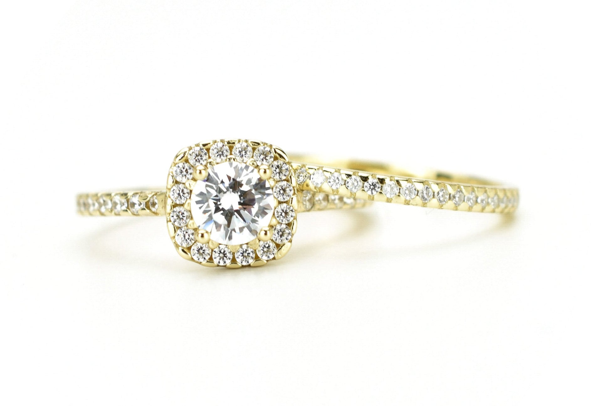 Ringset, Verlovingsring, trouwring, Halo ring, Zilveren ring, Gouden ringset, Solitaire ring, vriendschapsring, promise ring