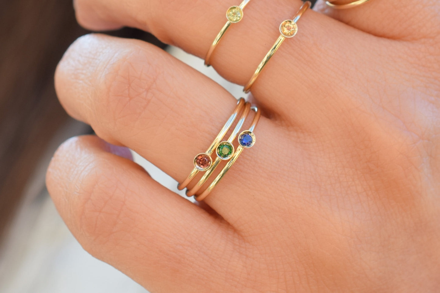 Aanschuifring Ruby Petite 14K Goud VerOna