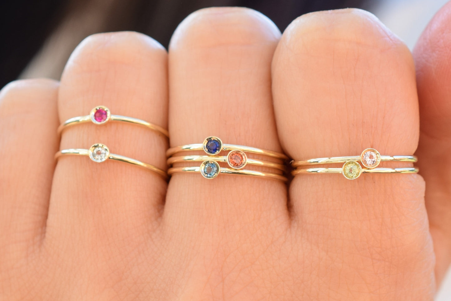 Aanschuifring Ruby Petite 14K Goud VerOna