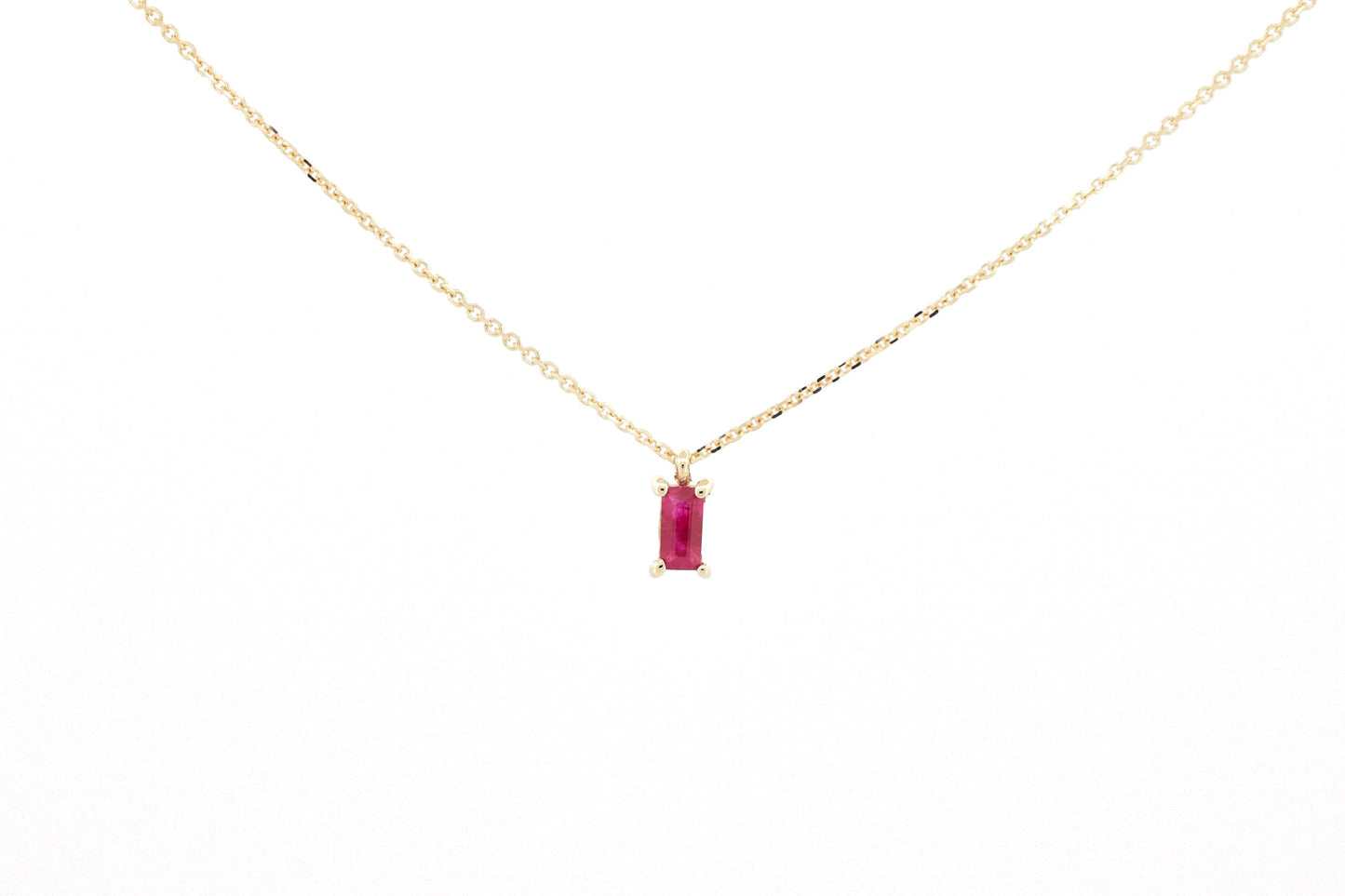 VerOna 14K Gold Robijn Ketting