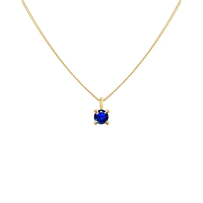 14k goud Saffier Ketting
