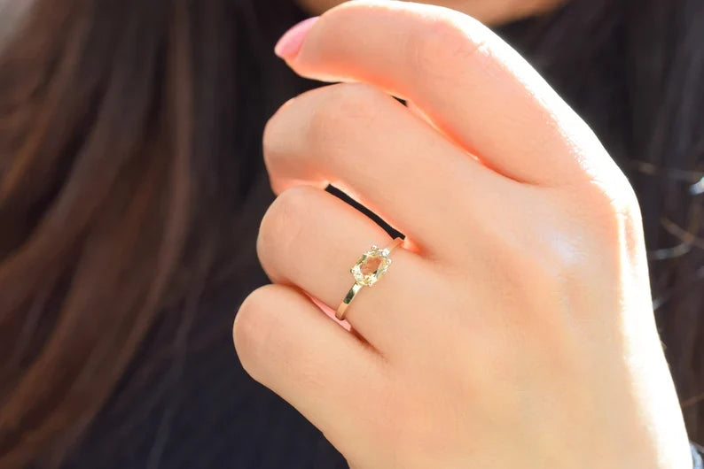 Citrien 14K Gold Ring
