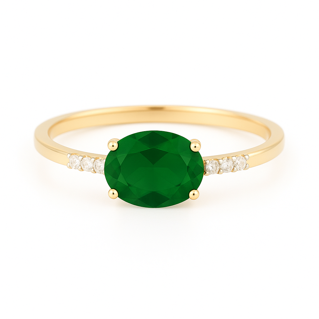 14K Goud Atlanta Diamant Ring