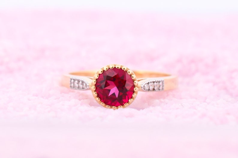 14K Goud June Diamant Ring