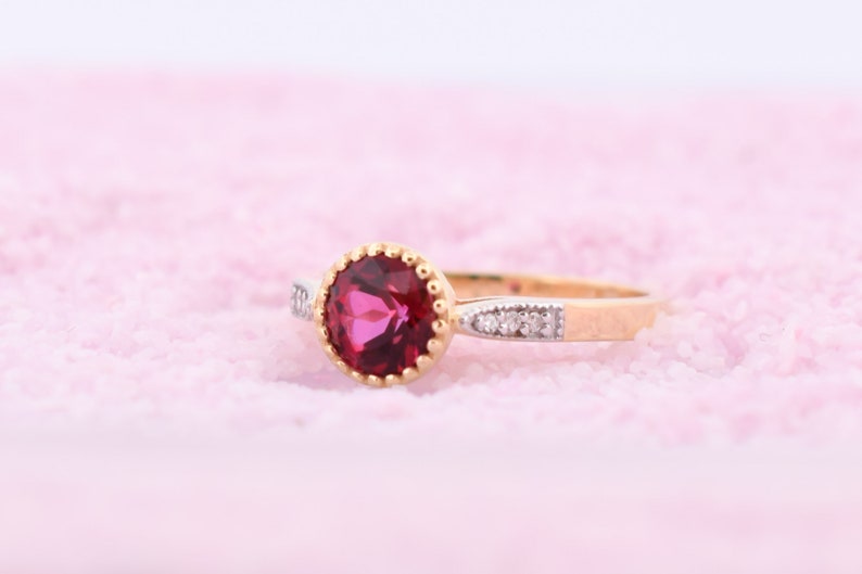 14K Goud June Diamant Ring