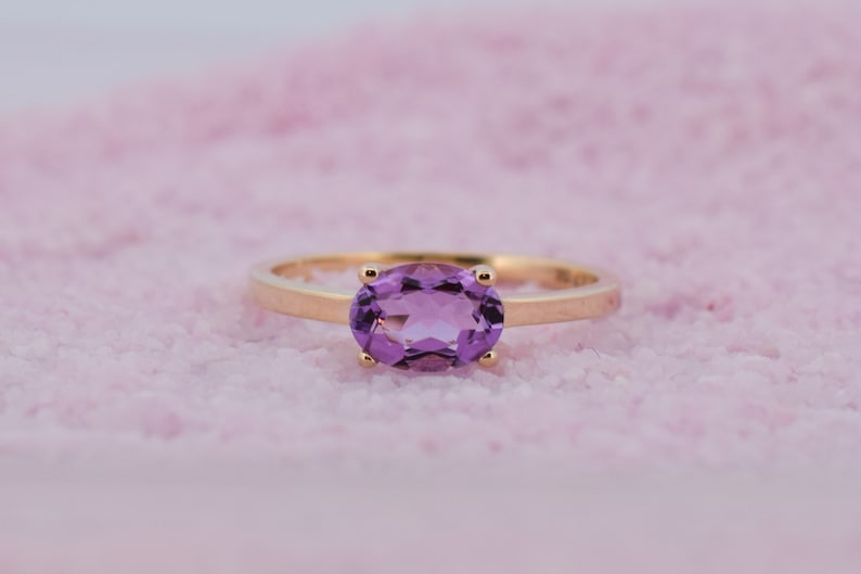 14K Goud Atlanta Amethist Ring