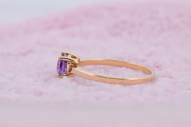 14K Goud Atlanta Amethist Ring