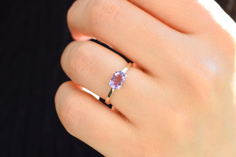 14K Goud Atlanta Amethist Ring