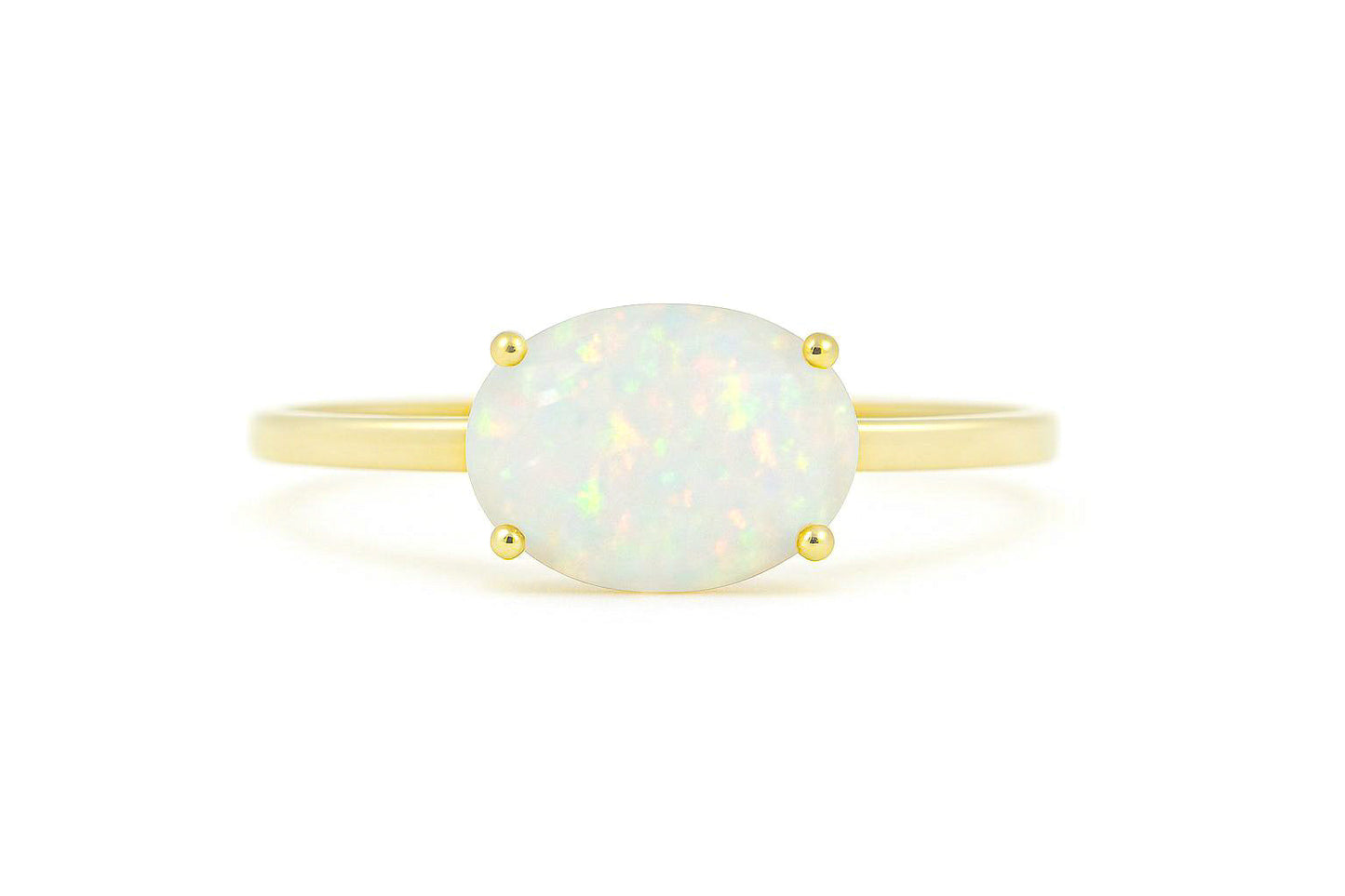 14K Goud Atlanta Opaal Ring