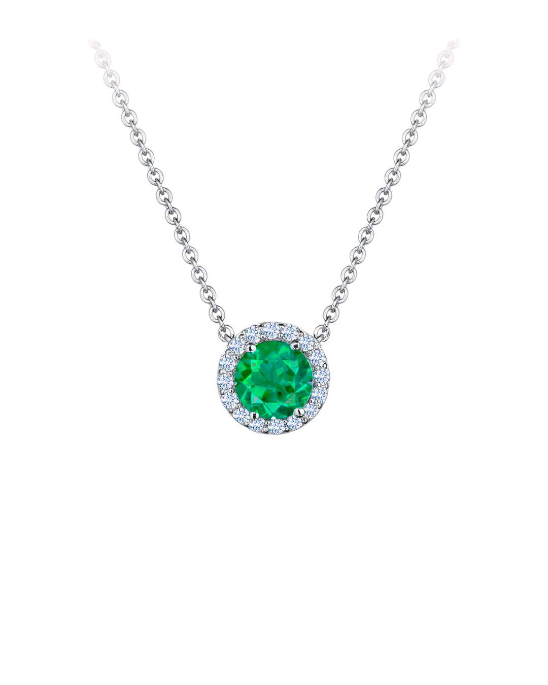 VerOna Smaragd Ronde Ketting