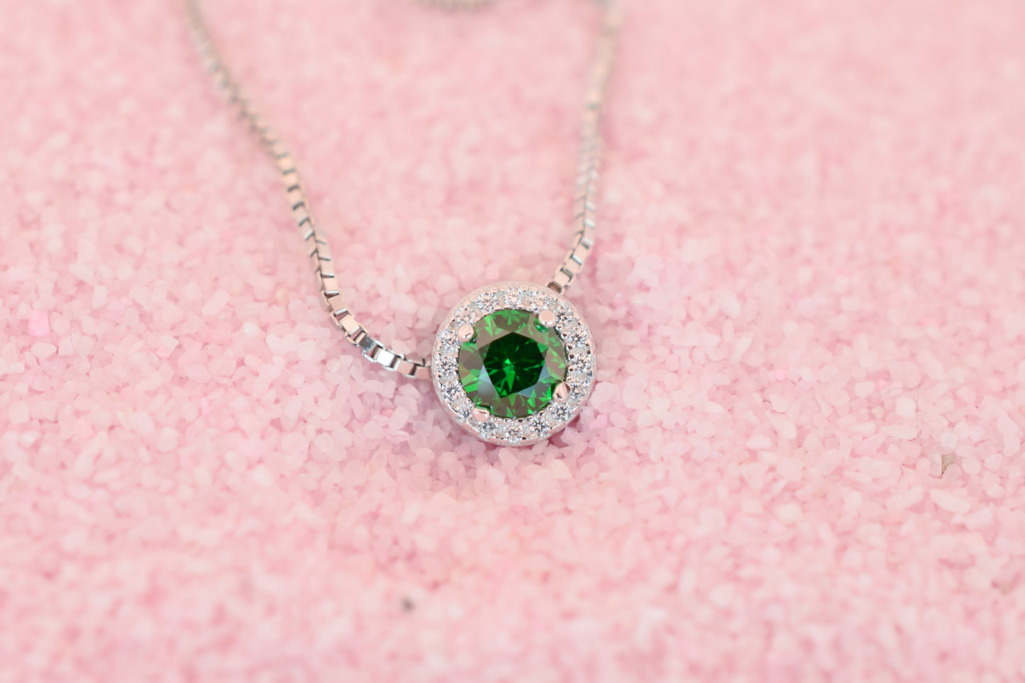 VerOna Smaragd Ronde Ketting