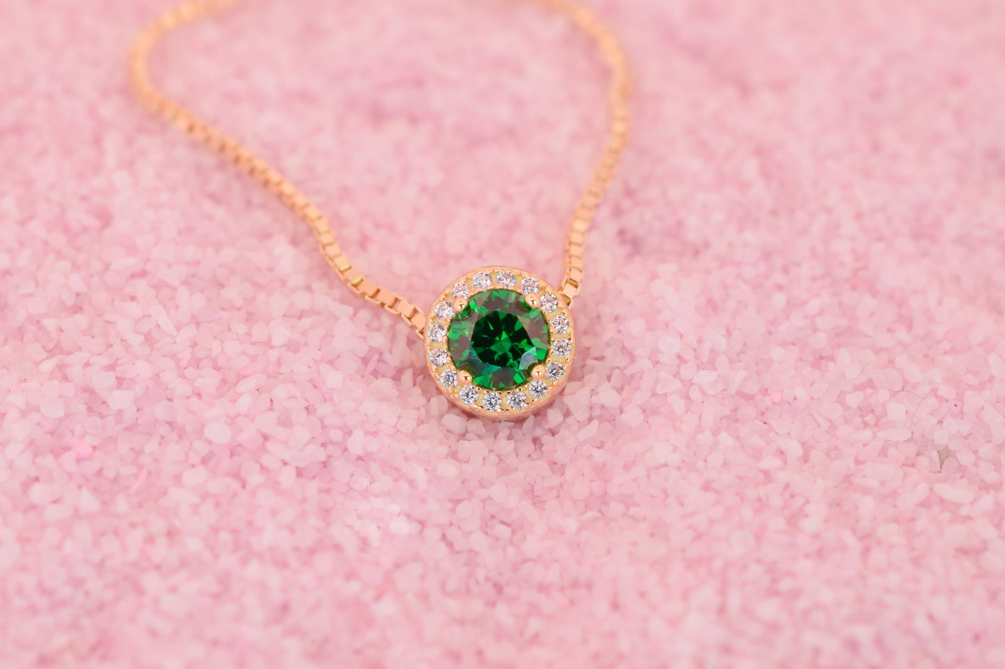 VerOna Smaragd Ronde Ketting